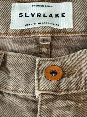 SLVRLAKE Tess Long Jeans / Taupe / Size 25